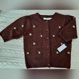 ASTR the label. Valeria embellished puffed sleeve cardigan. Size small. New